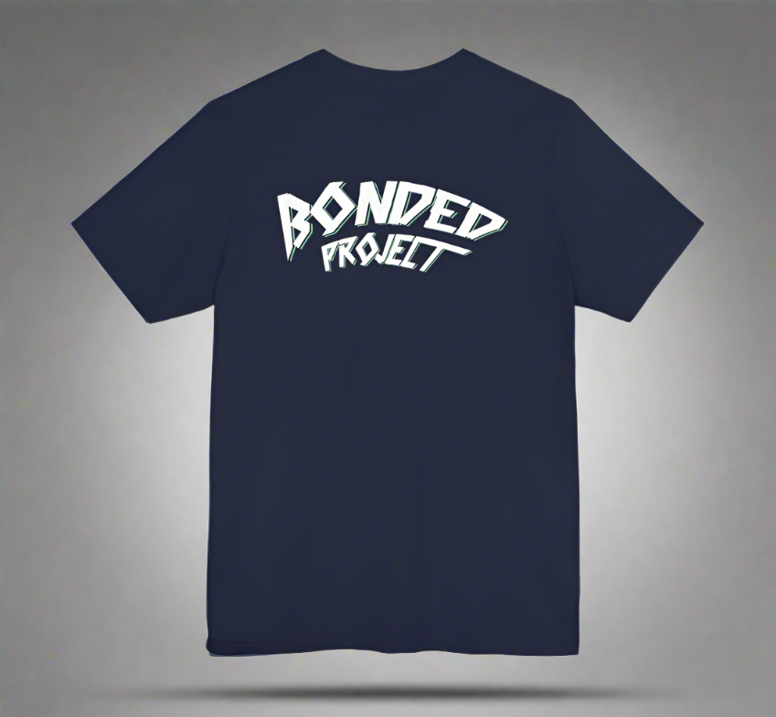 Distorted tee (navy)