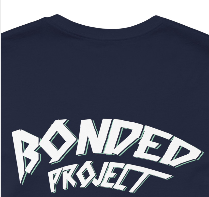 Distorted tee (navy)