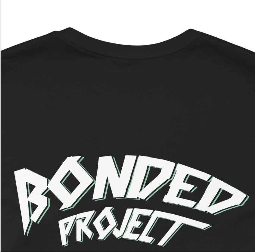 Distorted tee (fekete)